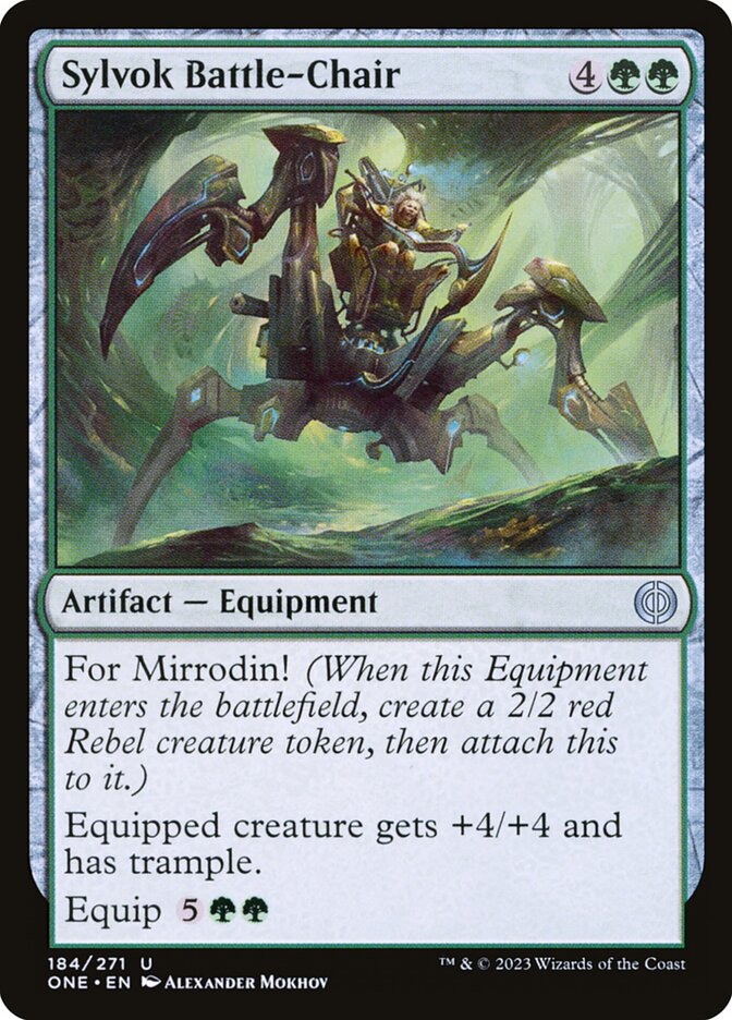 Sylvok Battle-Chair — Phyrexia: All Will Be One (ONE) #184