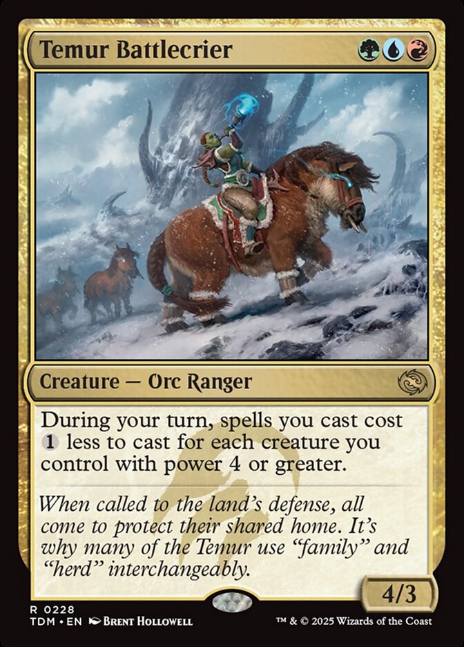 Temur Battlecrier — Tarkir: Dragonstorm (TDM) #228