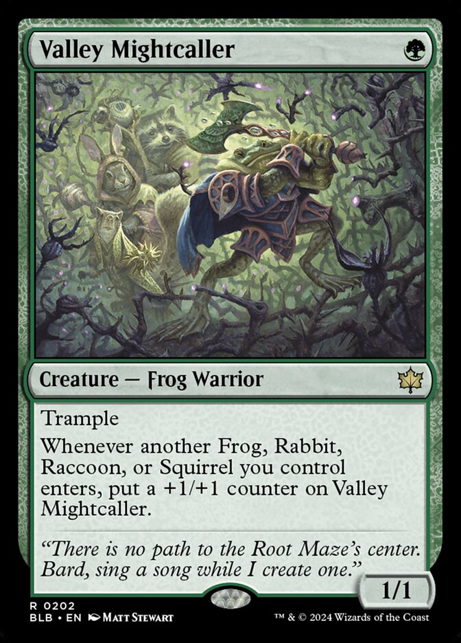 Valley Mightcaller — Bloomburrow (BLB) #202