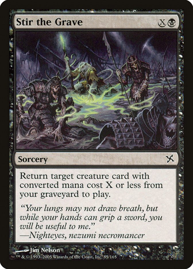 Stir the Grave — Betrayers of Kamigawa (BOK) #85