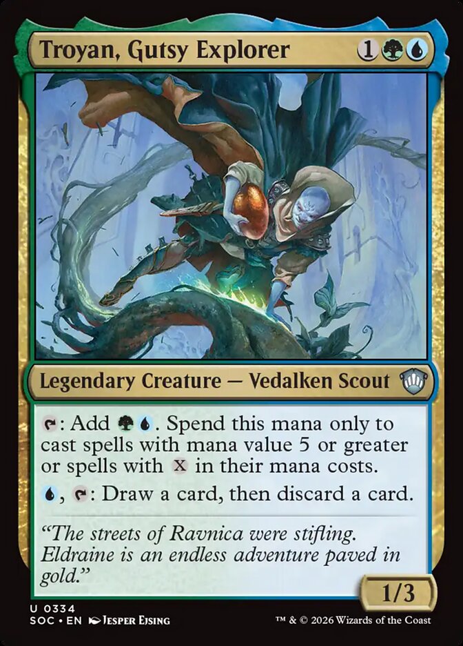 Troyan, Gutsy Explorer — Secrets of Strixhaven Commander (SOC) #334