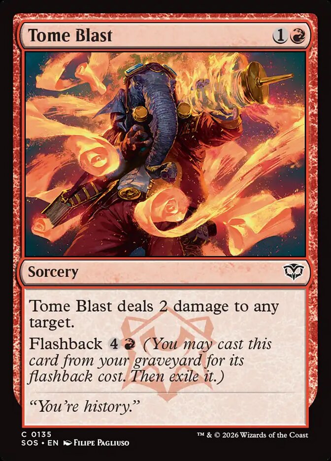 Tome Blast — Secrets of Strixhaven (SOS) #135