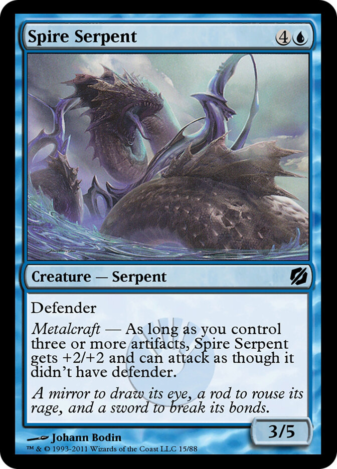 Spire Serpent — Duel Decks: Mirrodin Pure vs. New Phyrexia (TD2) #15