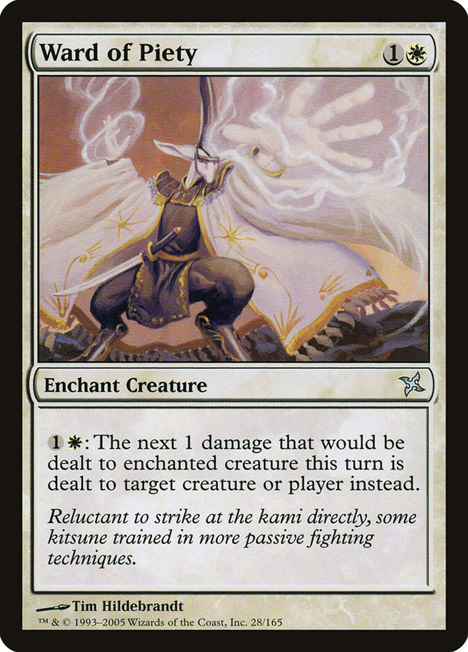 Ward of Piety — Betrayers of Kamigawa (BOK) #28