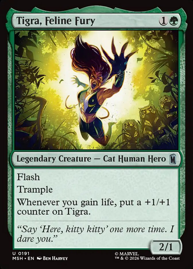Tigra, Feline Fury — Marvel Super Heroes (MSH) #191
