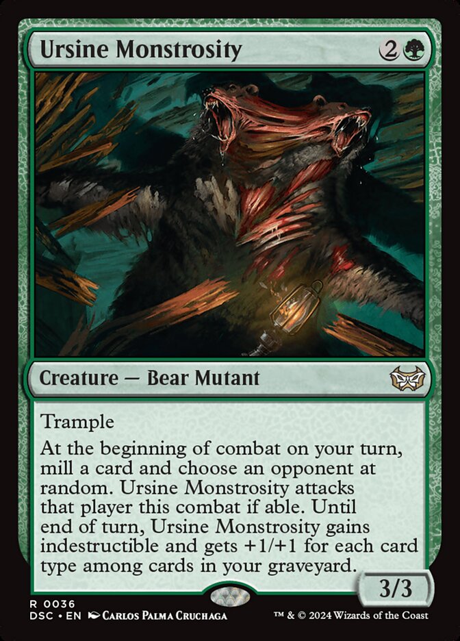 Ursine Monstrosity — Duskmourn: House of Horror Commander (DSC) #36