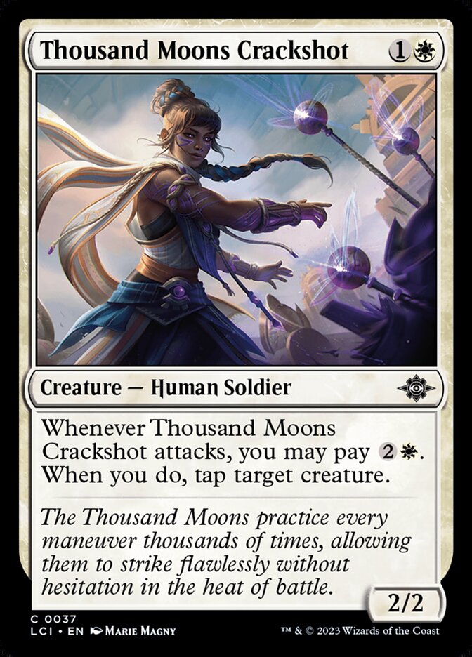 Thousand Moons Crackshot — The Lost Caverns of Ixalan (LCI) #37