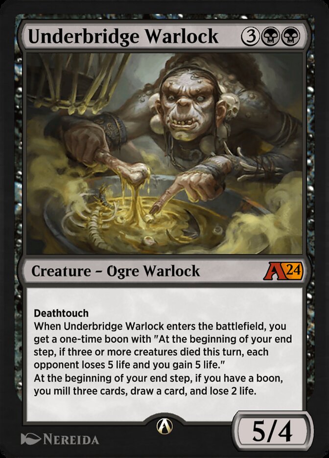 Underbridge Warlock — Alchemy: Wilds of Eldraine (YWOE) #8