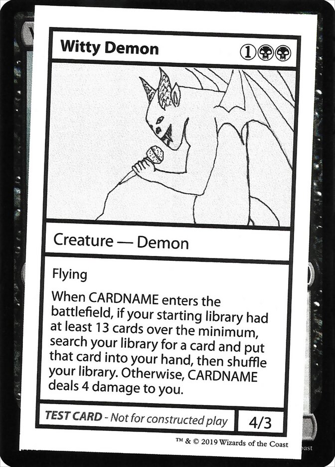 Witty Demon — Mystery Booster Playtest Cards 2021 (CMB2) #50