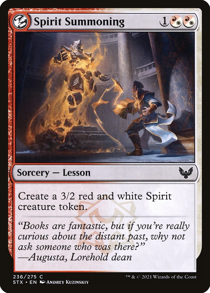 Spirit Summoning — Strixhaven: School of Mages (STX) #236