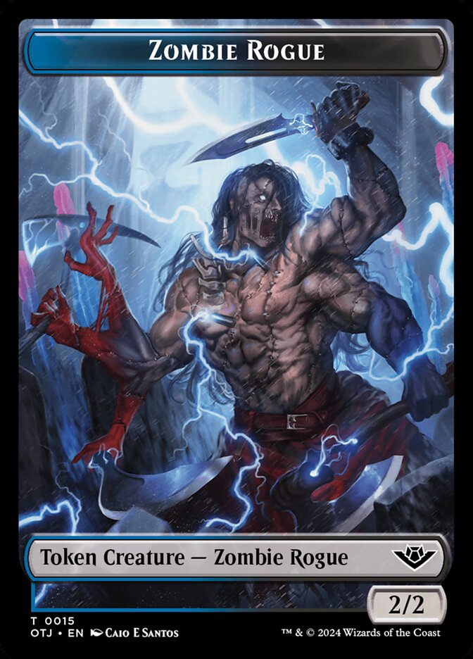 Zombie Rogue — Outlaws of Thunder Junction Tokens (TOTJ) #15