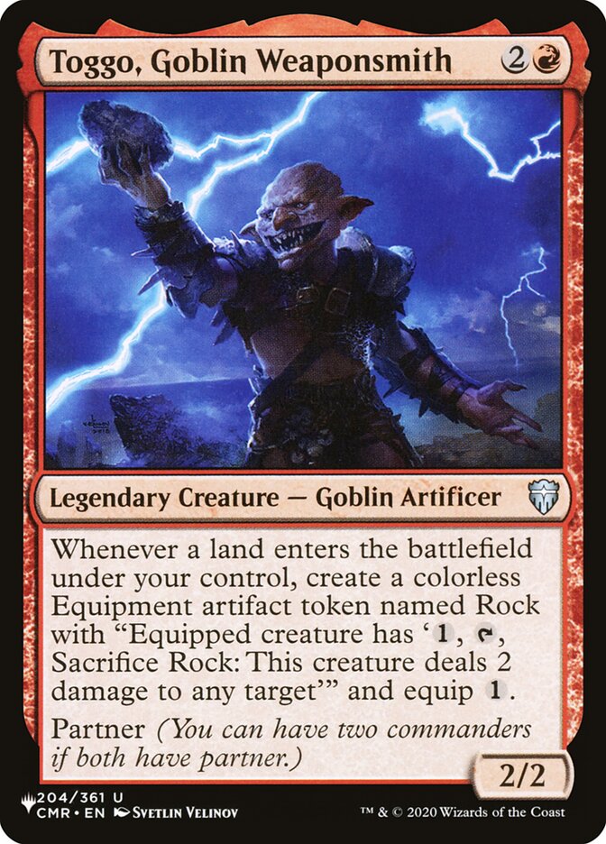 Toggo, Goblin Weaponsmith — The List (PLST) #CMR-204