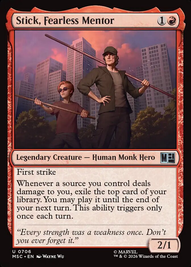 Stick, Fearless Mentor — Marvel Super Heroes Commander (MSC) #706