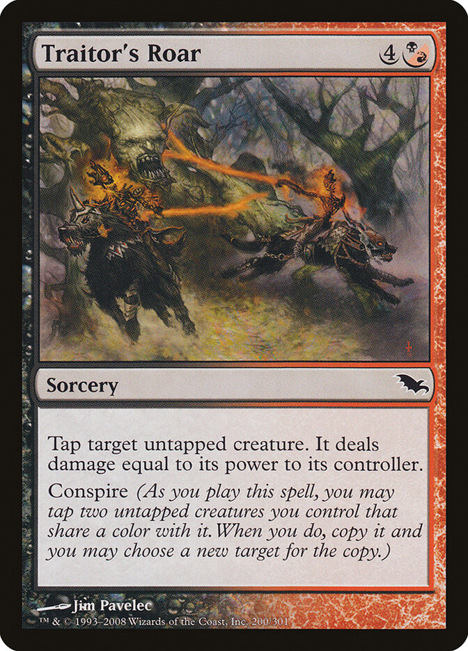 Traitor's Roar — Shadowmoor (SHM) #200
