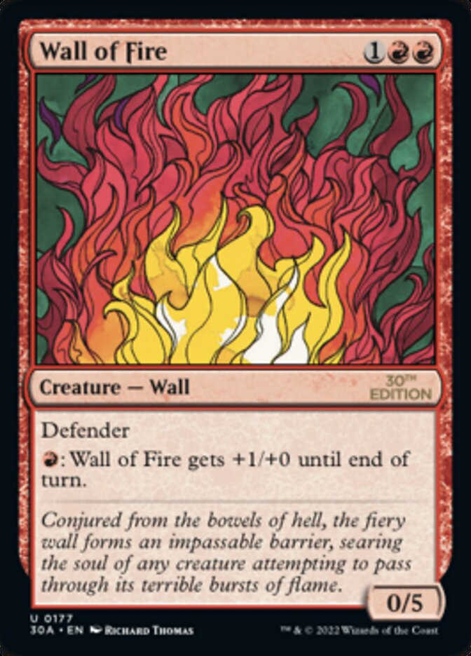 Wall of Fire — 30th Anniversary Edition (30A) #177