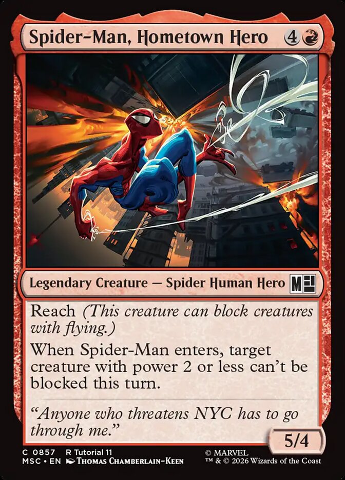 Spider-Man, Hometown Hero — Marvel Super Heroes Commander (MSC) #857