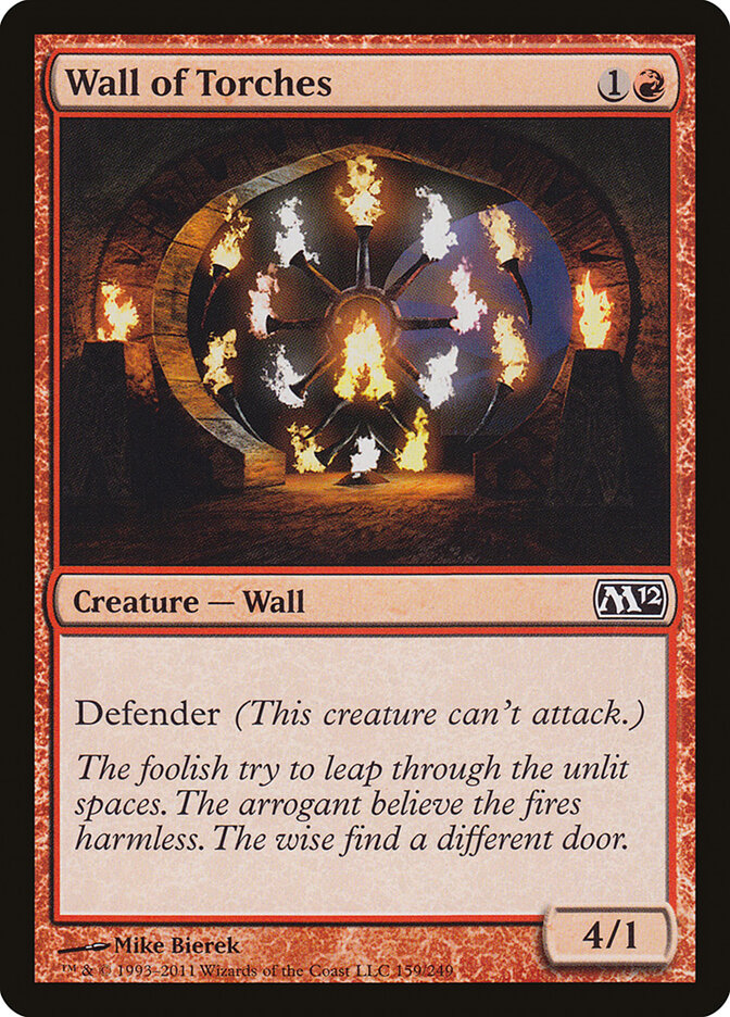 Wall of Torches — Magic 2012 (M12) #159