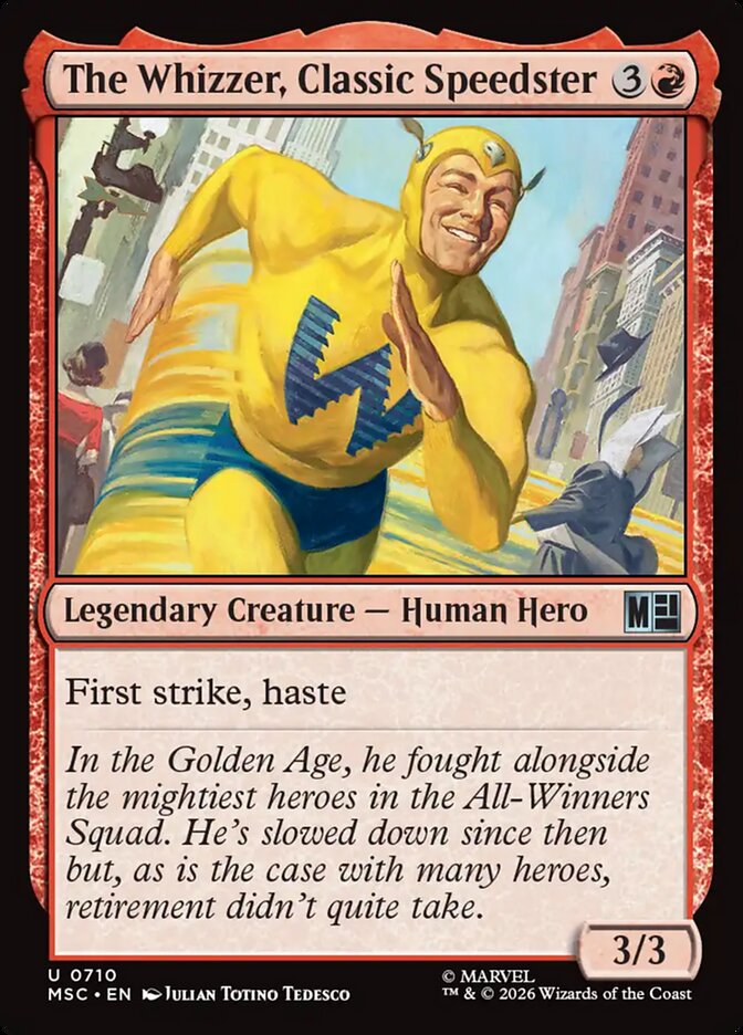 The Whizzer, Classic Speedster — Marvel Super Heroes Commander (MSC) #710