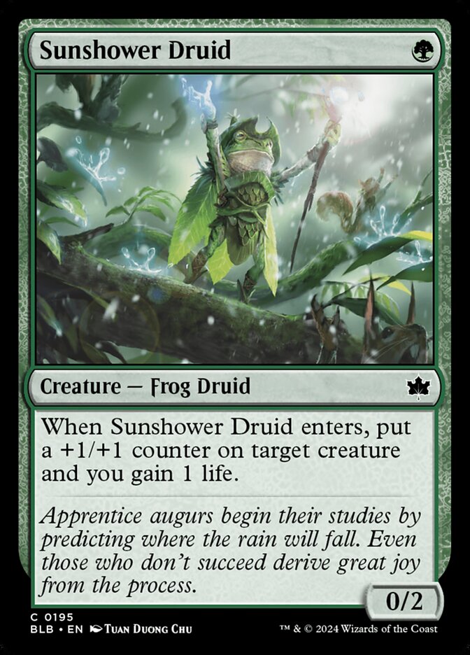 Sunshower Druid — Bloomburrow (BLB) #195