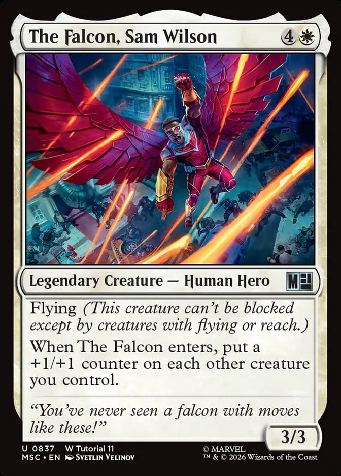 The Falcon, Sam Wilson — Marvel Super Heroes Commander (MSC) #837