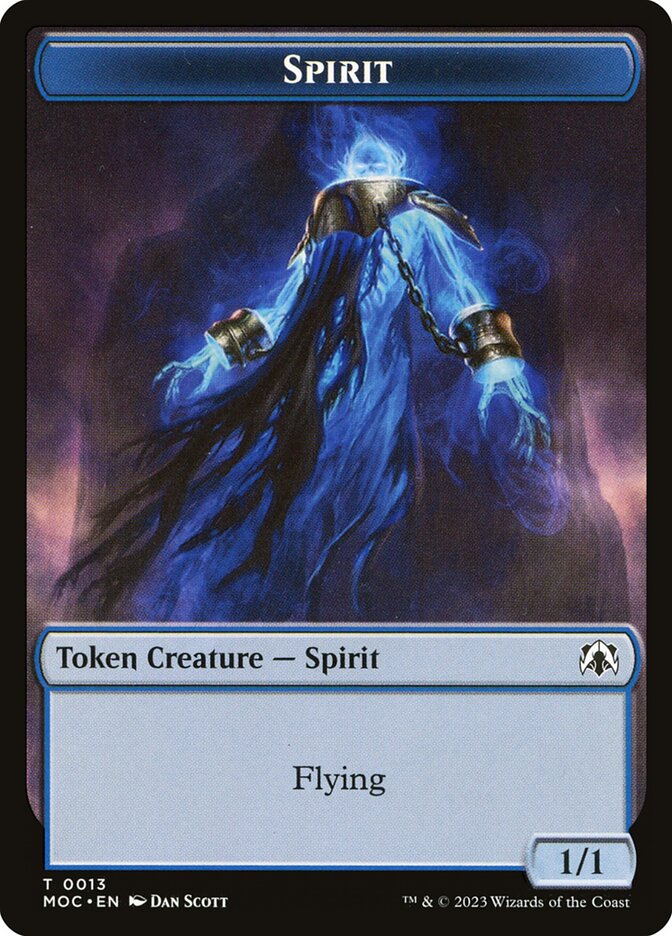 Spirit — March of the Machine Commander Tokens (TMOC) #13