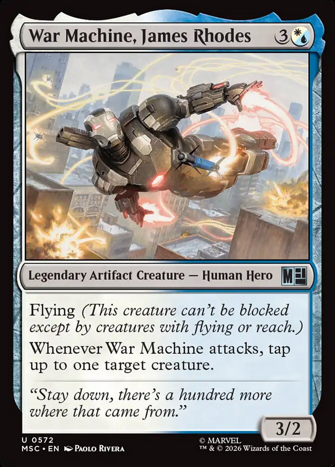 War Machine, James Rhodes — Marvel Super Heroes Commander (MSC) #572