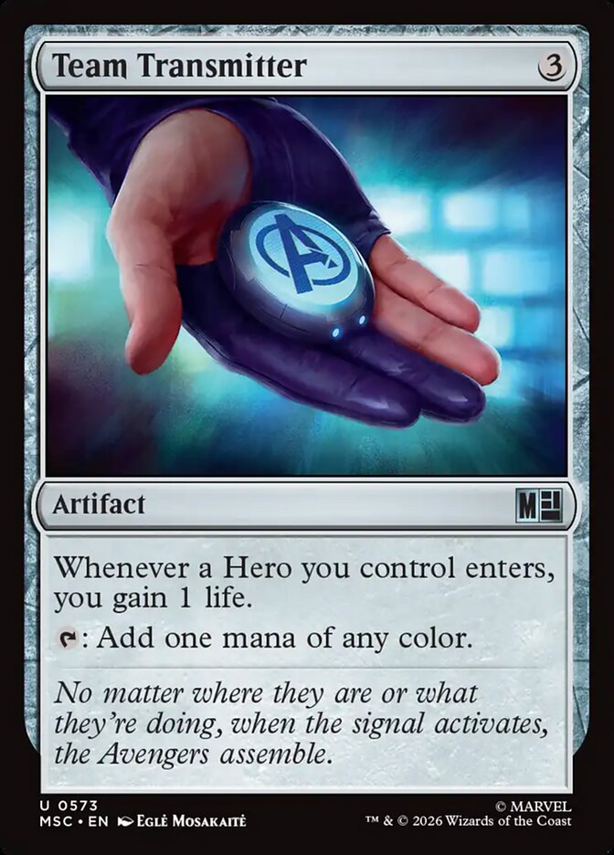 Team Transmitter — Marvel Super Heroes Commander (MSC) #573