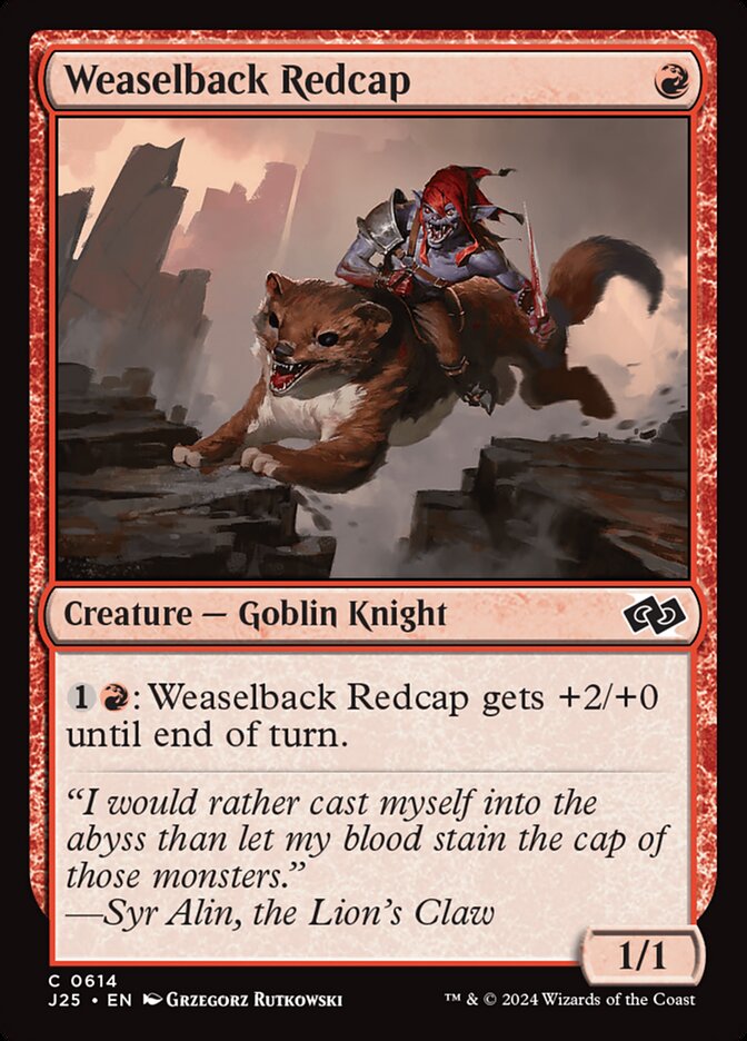 Weaselback Redcap — Foundations Jumpstart (J25) #614