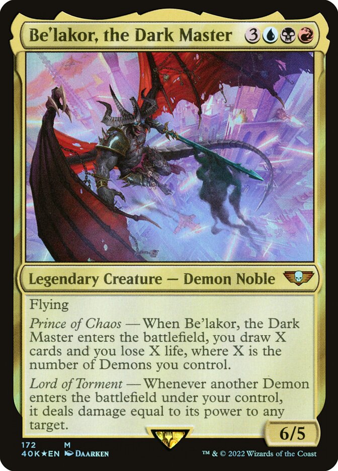 Be'lakor, the Dark Master — Warhammer 40,000 Commander (40K) #172