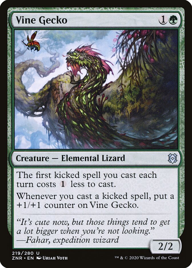 Vine Gecko — Zendikar Rising (ZNR) #219