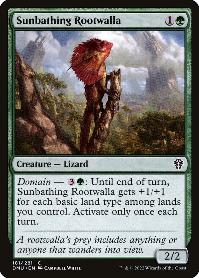 Sunbathing Rootwalla — Dominaria United (DMU) #181