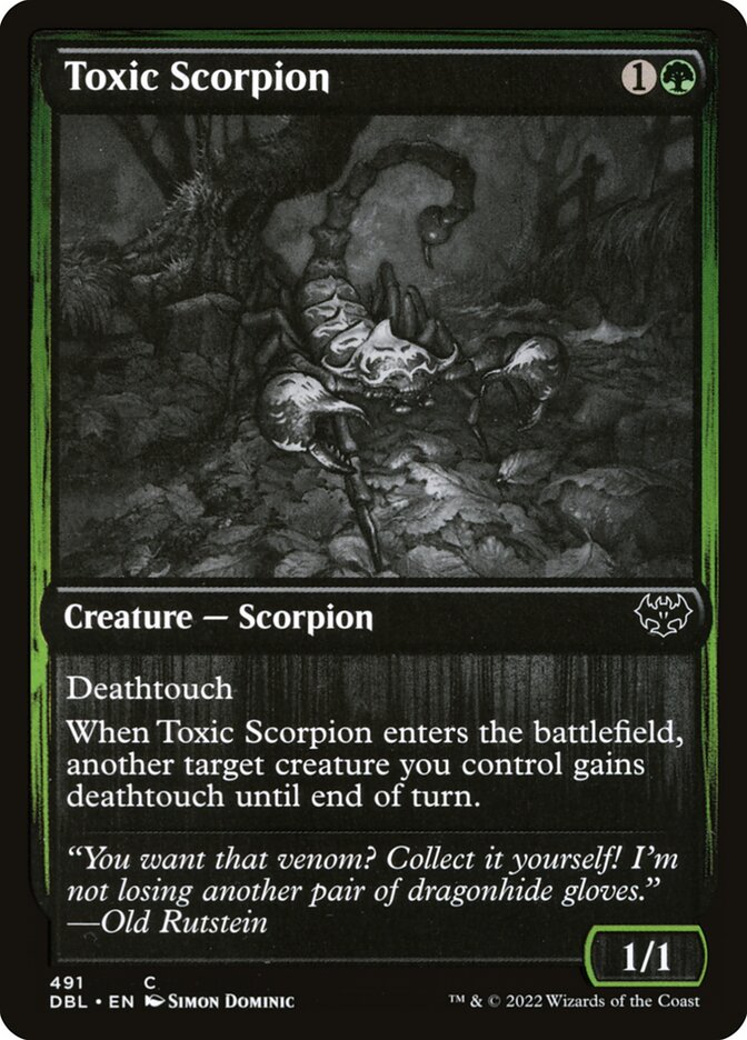 Toxic Scorpion — Innistrad: Double Feature (DBL) #491