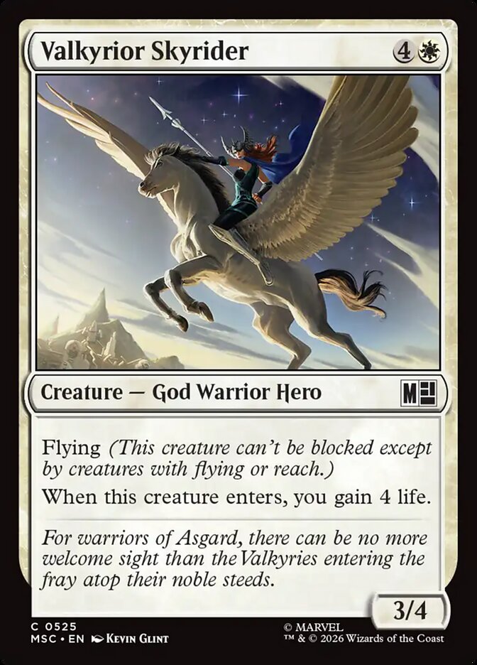 Valkyrior Skyrider — Marvel Super Heroes Commander (MSC) #525