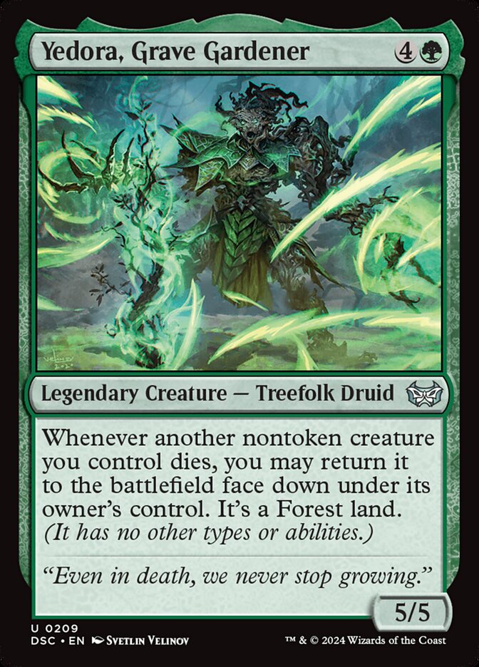 Yedora, Grave Gardener — Duskmourn: House of Horror Commander (DSC) #209