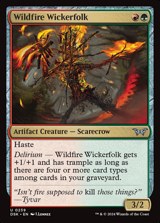 Wildfire Wickerfolk — Duskmourn: House of Horror (DSK) #239