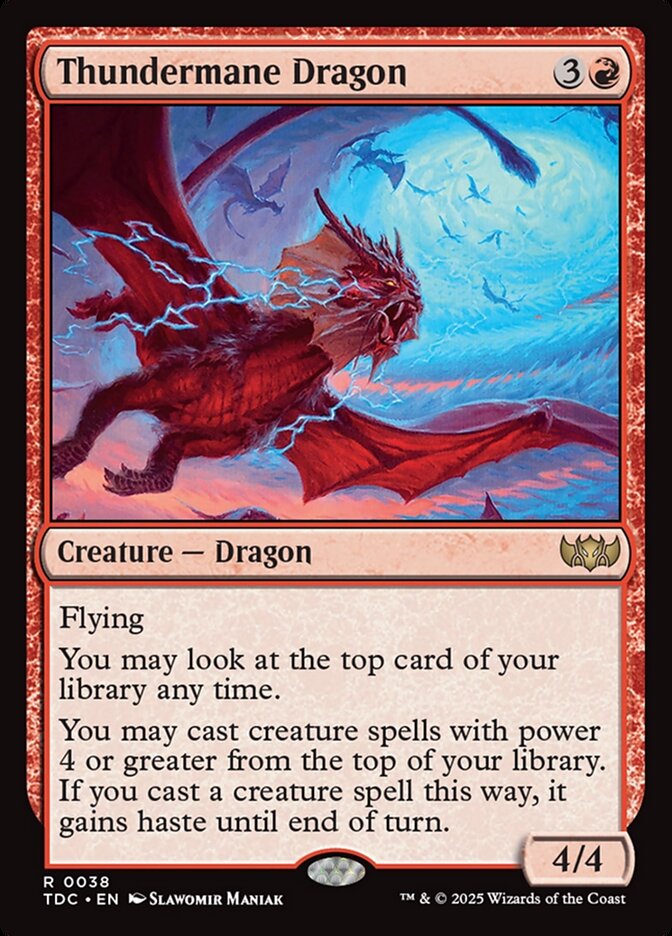 Thundermane Dragon — Tarkir: Dragonstorm Commander (TDC) #38