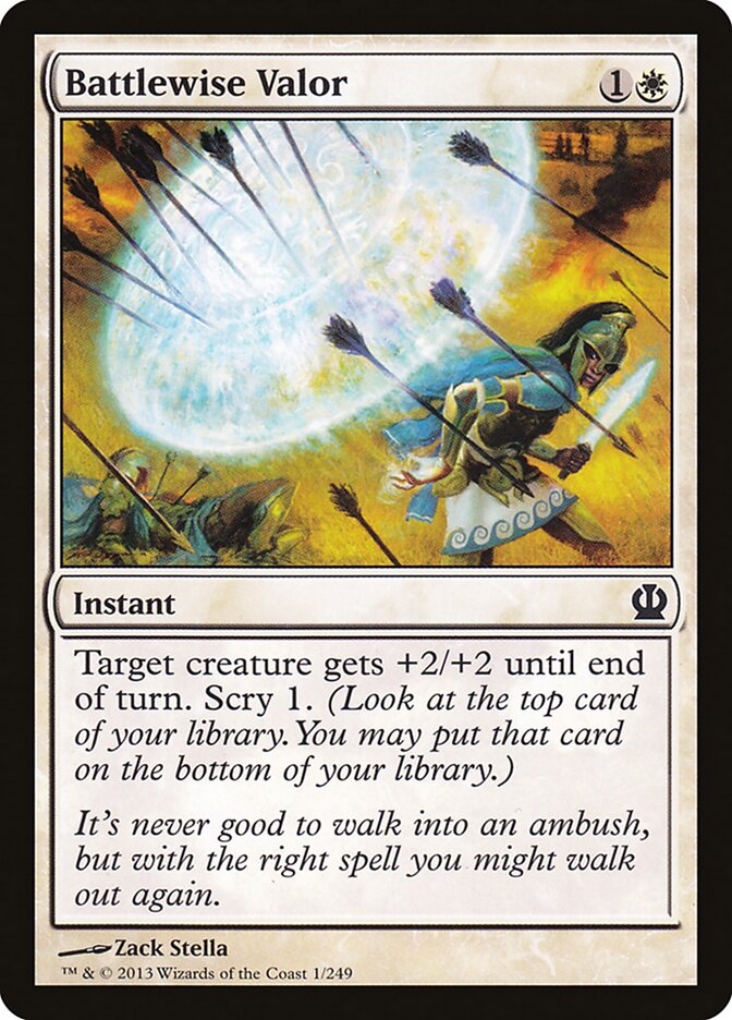 Battlewise Valor — Theros (THS) #1