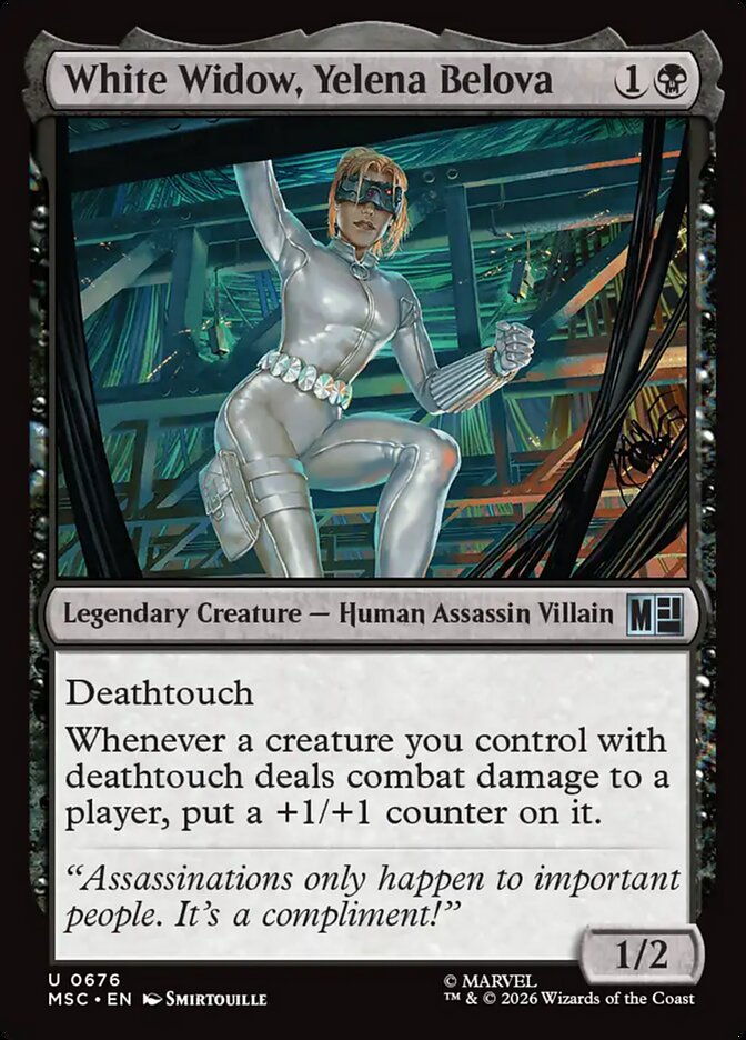 White Widow, Yelena Belova — Marvel Super Heroes Commander (MSC) #676
