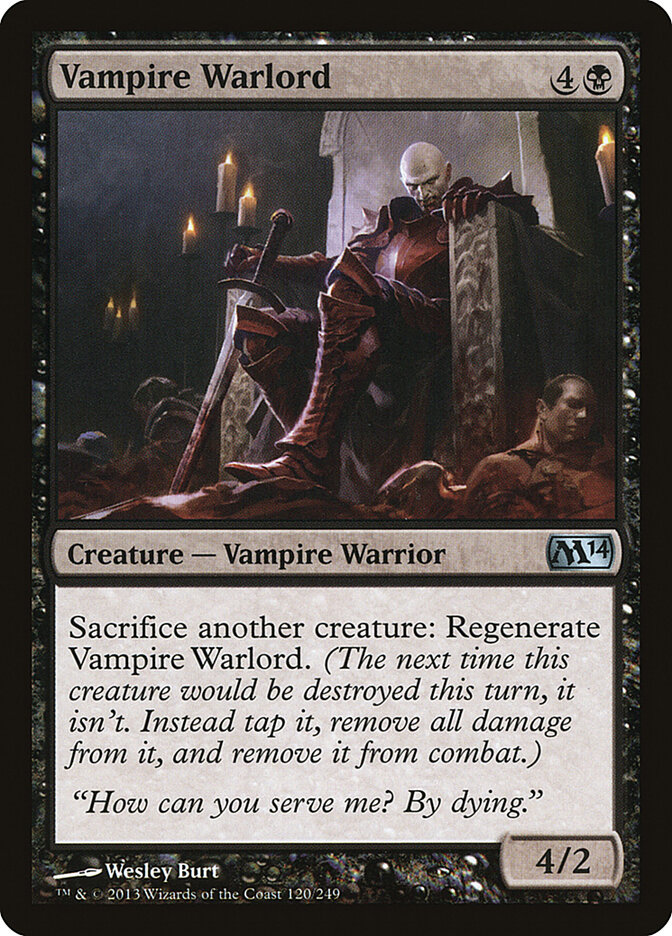 Vampire Warlord — Magic 2014 (M14) #120