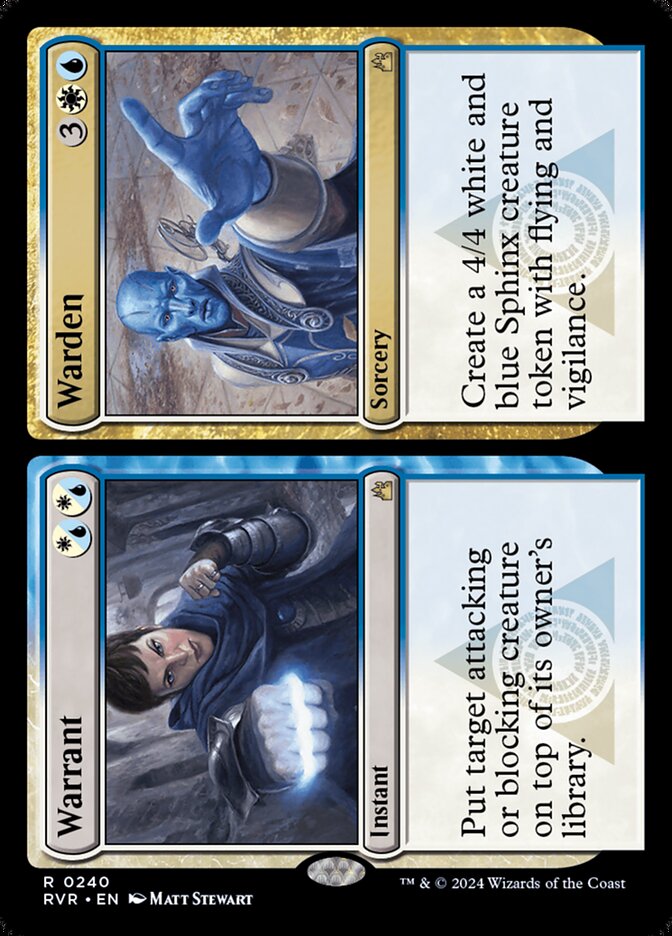 Warrant // Warden — Ravnica Remastered (RVR) #240