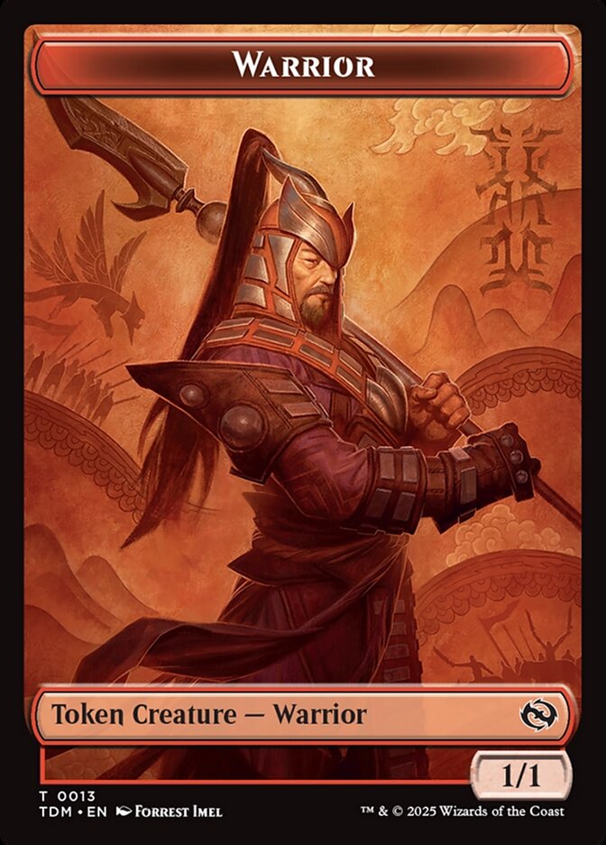 Warrior — Tarkir: Dragonstorm Tokens (TTDM) #13