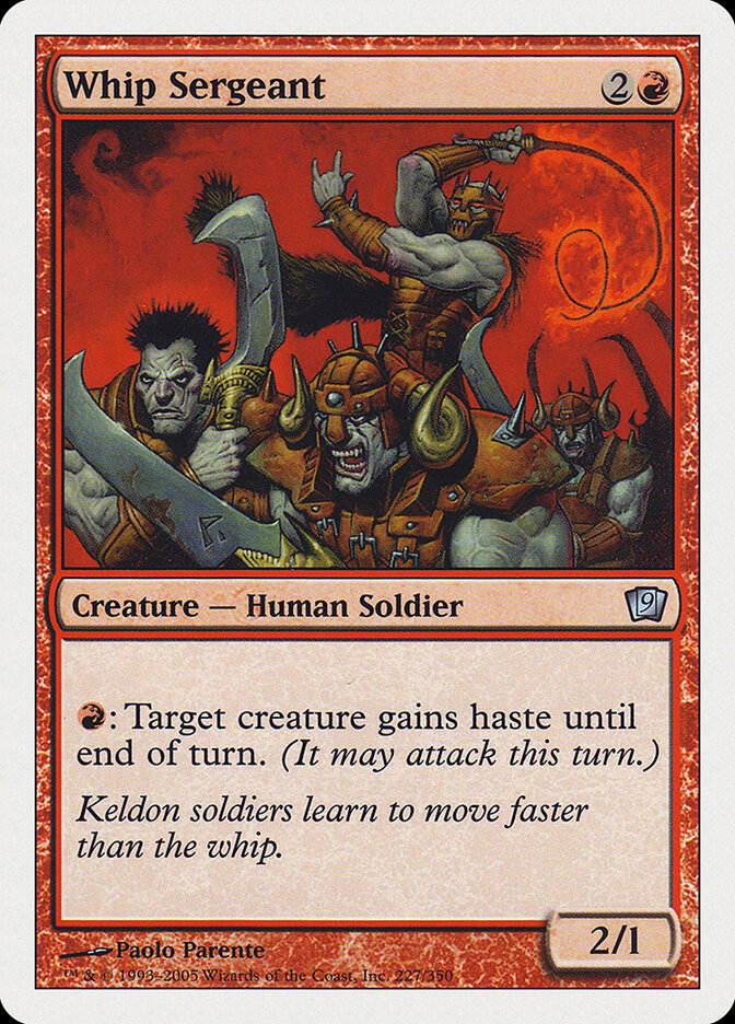 Whip Sergeant — Ninth Edition (9ED) #227