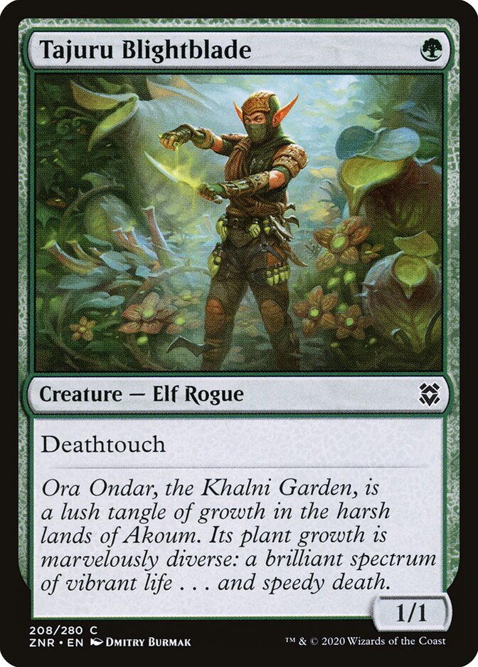 Tajuru Blightblade — Zendikar Rising (ZNR) #208