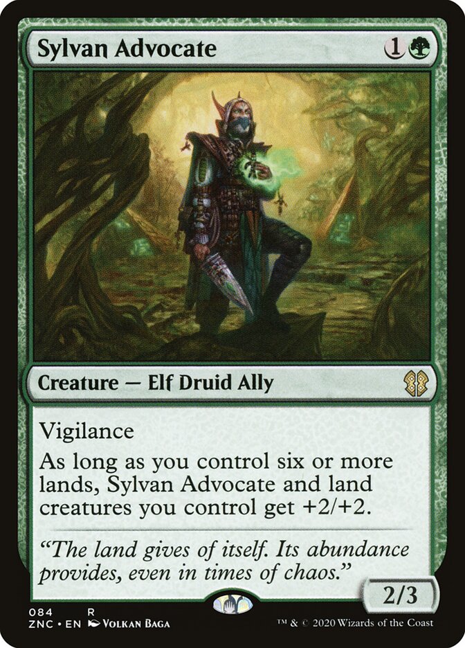 Sylvan Advocate — Zendikar Rising Commander (ZNC) #84