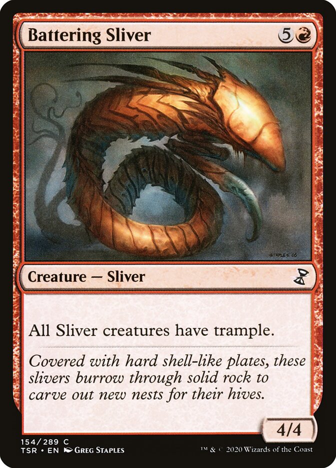 Battering Sliver — Time Spiral Remastered (TSR) #154