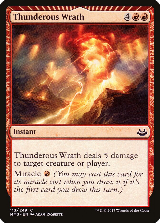 Thunderous Wrath — Modern Masters 2017 (MM3) #113