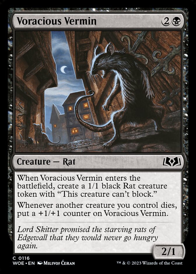 Voracious Vermin — Wilds of Eldraine (WOE) #116