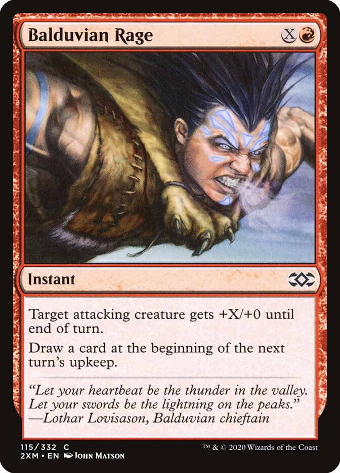 Balduvian Rage — Double Masters (2XM) #115