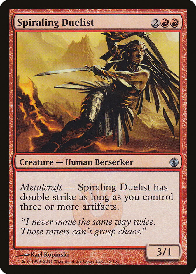 Spiraling Duelist — Mirrodin Besieged (MBS) #76