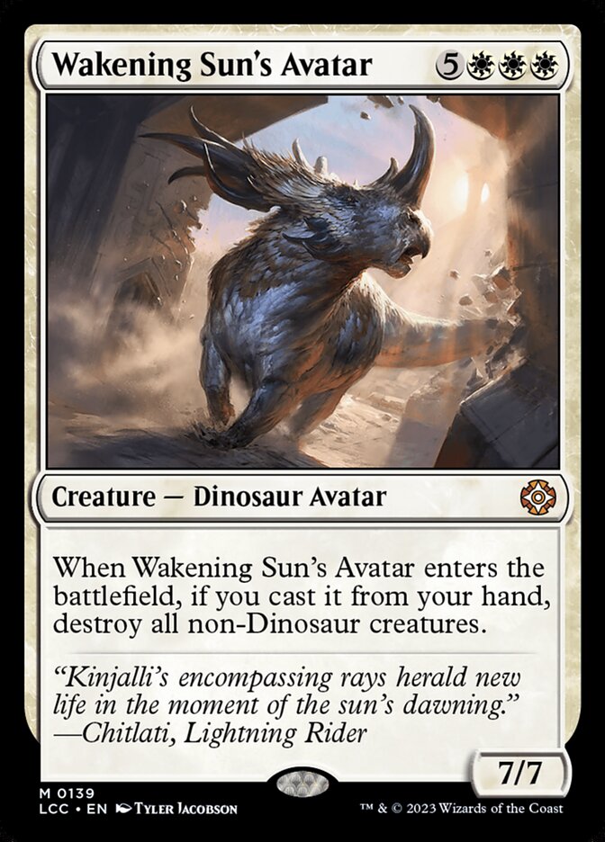 Wakening Sun's Avatar — The Lost Caverns of Ixalan Commander (LCC) #139